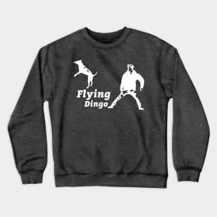 Flying Dingo Dog training WHT Crewneck Sweatshirt